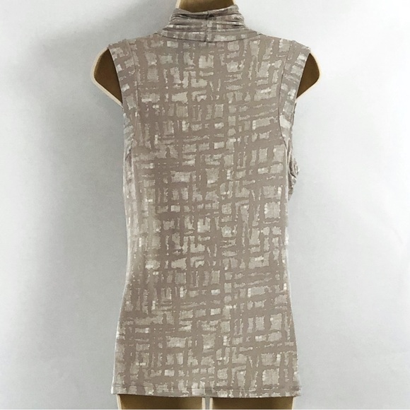 New York & Co Tan Cowl neck top - Picture 15 of 16